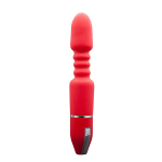 Красный анальный вибромассажёр MENZSTUFF ANAL PLEASURE VIBE - 20 см. (Цвет: красный)