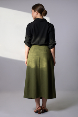 Юбка женская 4043ЛП, оливковый #259Ола014043ЛП