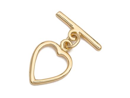 Тогл "Сердце" для украшений 16,3х16мм