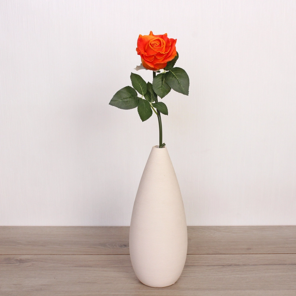 Цветок искусственный «Natur» 50см Роза персиковая