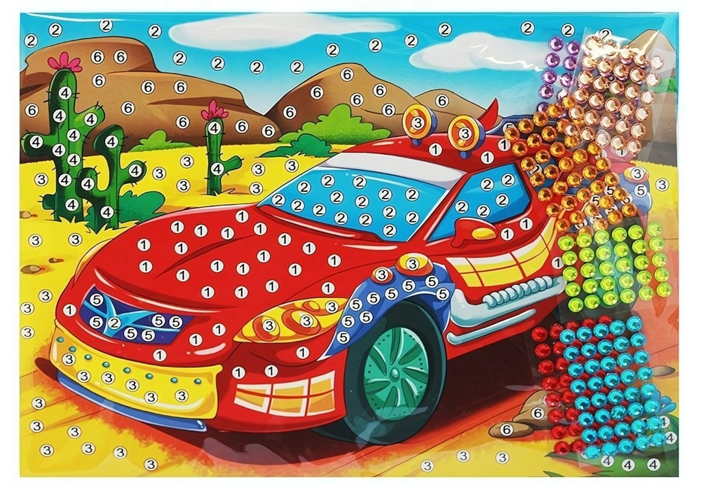 Мозаика из страз. Автомобиль (Арт. М-7319)