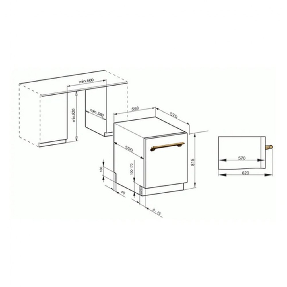 Встраиваемая посудомоечная машина Kaiser S60 U 88 XL Em