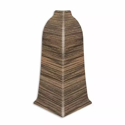 Угол наружный для плинтуса ПВХ Aberhof 60мм, 2412 Венге (2 шт)