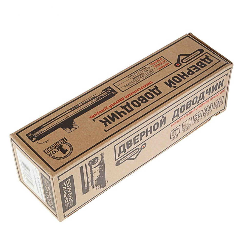 Доводчик дверной Фабрика Замков ФЗ РР до 40-60 кг белый