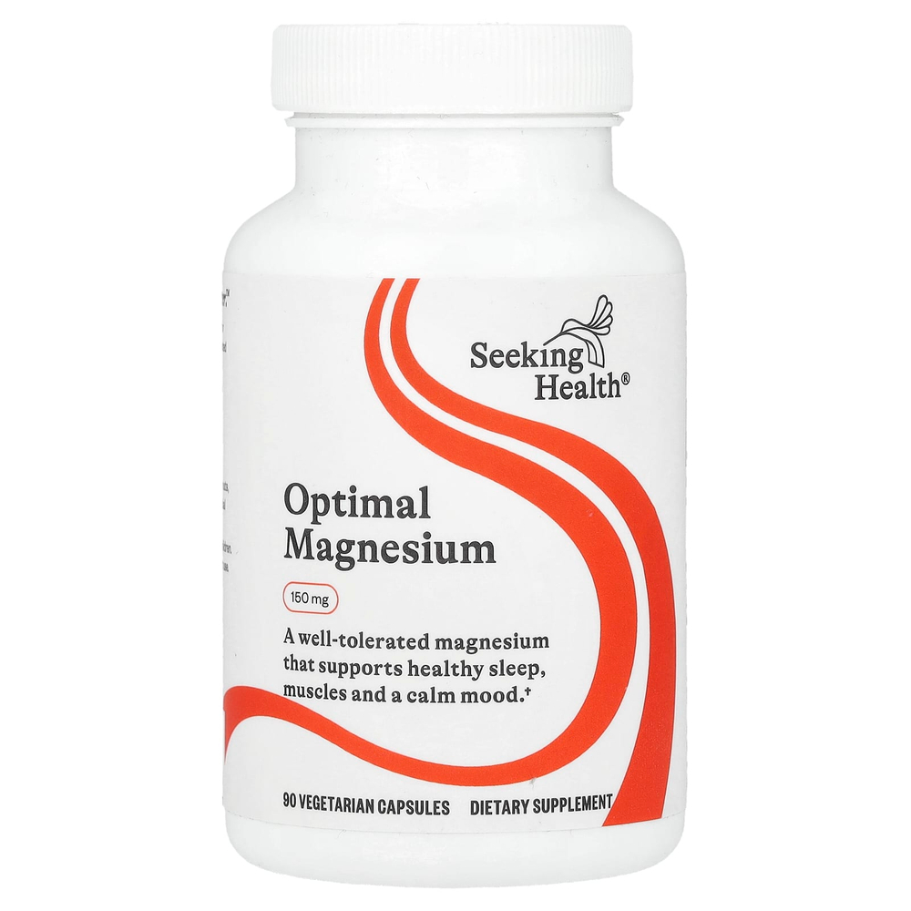 Seeking Health, Optimal Magnesium, магний, 150 мг, 90 вегетарианских капсул