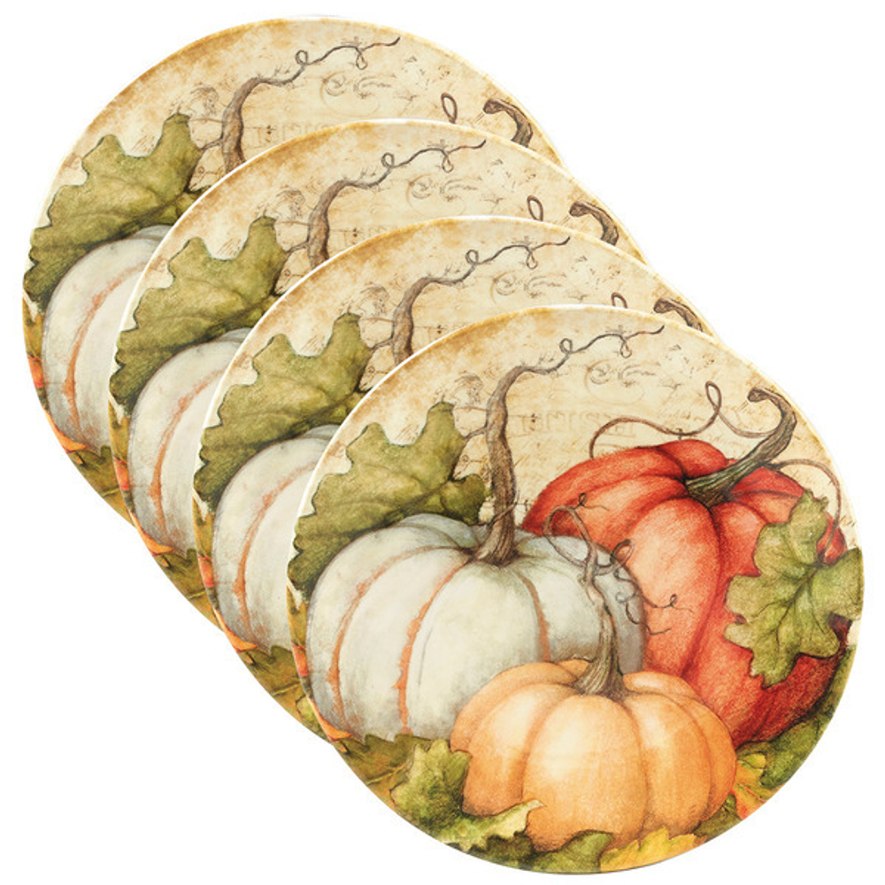 Тарелка закусочная Certified Int. Осенние поля.Тыква 23см