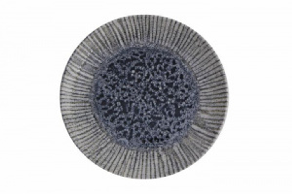 Тарелка мелкая 25 см, без борта IRIS BLUE Porland