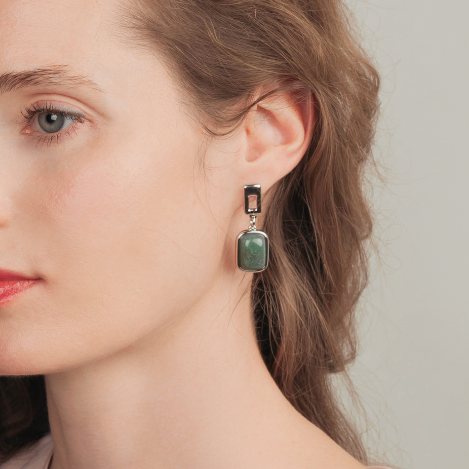 Серьги Possebon Q.Verde A0360.17 S
