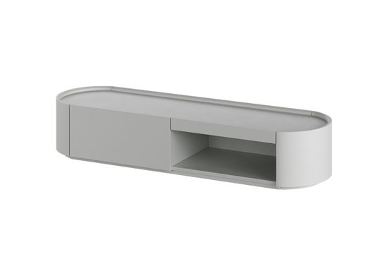Тумба Lagom под ТВ 1 ящик 1 полка ширина 140 см (светло-серый)