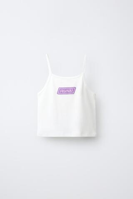 ZARA ТОП KPOP DEMON HUNTERS™ NETFLIX ©, БЕЛЫЙ