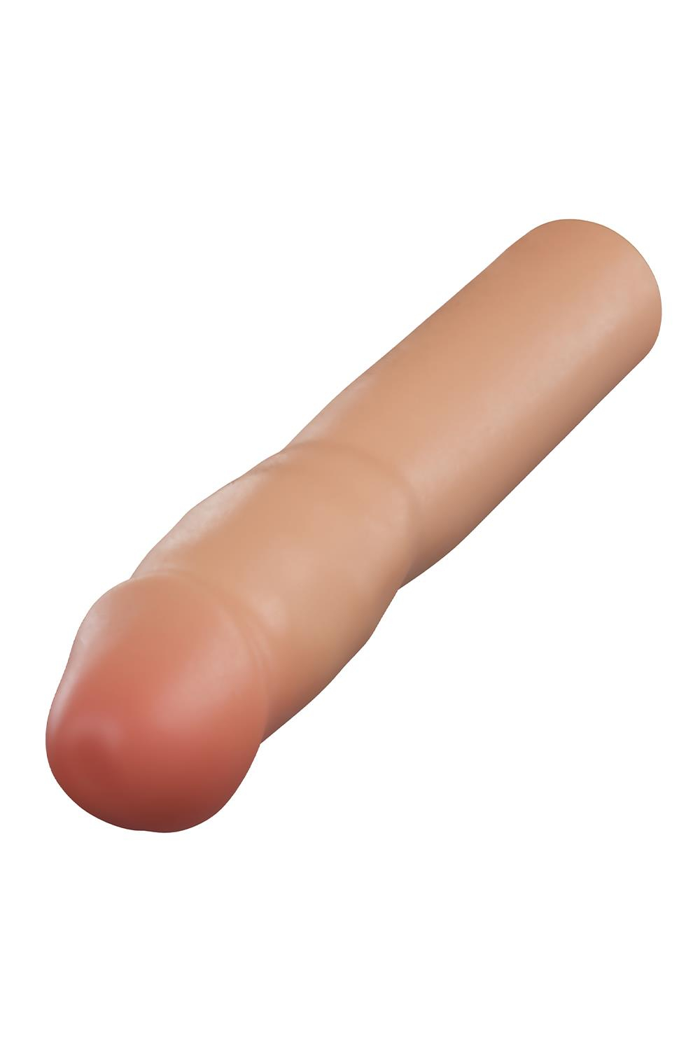 Телесная насадка-удлинитель Resilience - 17,7 см. (Цвет: телесный)