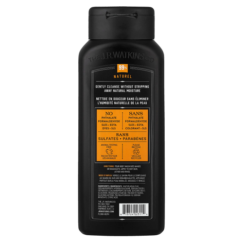 J R Watkins, Гель для душа для мужчин, бергамот и дуб, 532 мл (18 жидк. унц.)