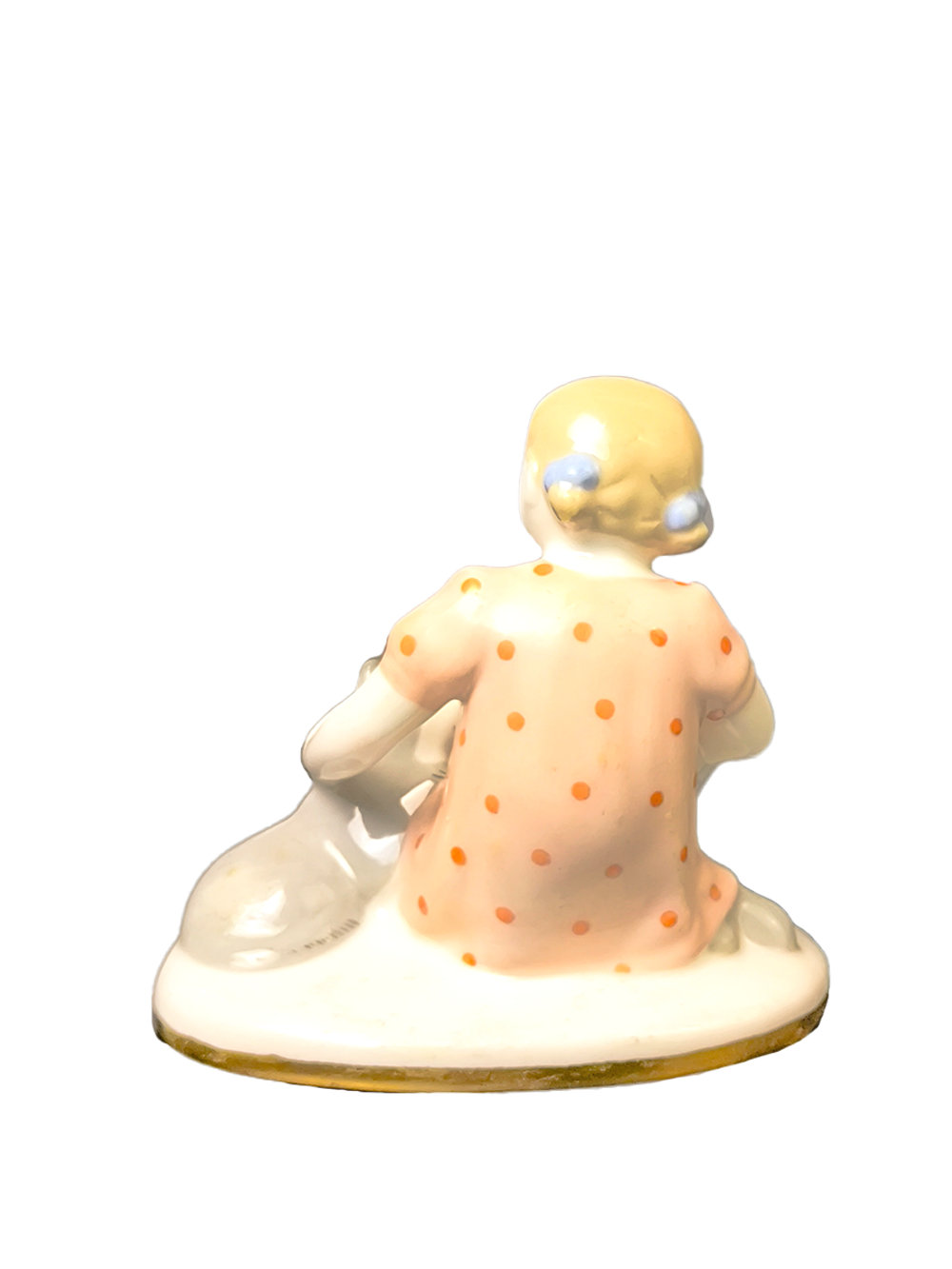 Фарфоровая Статуэтка "Девочка с кошкой" ЛФЗ