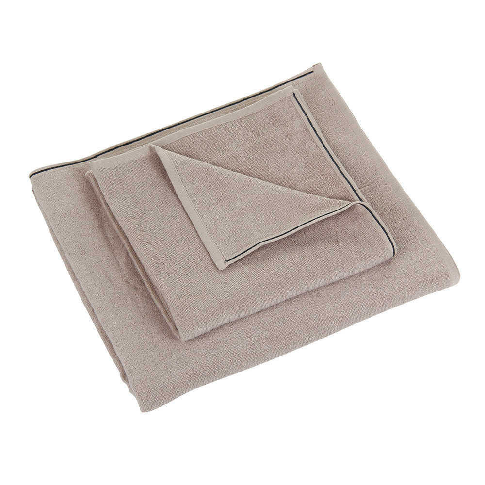 Элитное полотенце Qashmare Contrast коричневое от Hamam Турция