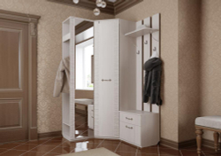 Вешалка "Элана" прихожая Бодега белая