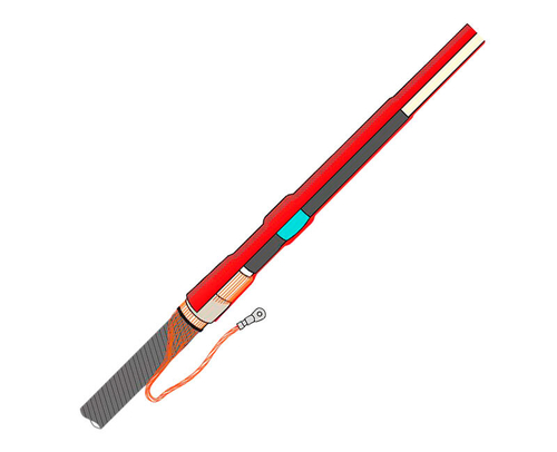 Муфта термоусаживаемая концевая внутренней установки для одножильного кабеля с СПЭ-изоляцией на напряжение до 10 кВ ПКВТнг-LS-О-10-500...630 (комплект на 3 фазы, без наконечников)