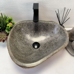 Раковина из речного камня RS-63855 (46*42*15) 0121