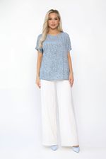 Блуза Кармен (голубая) Б13724-30М LT Collection