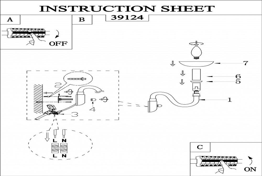 Бра Eglo Falcado 1 39124