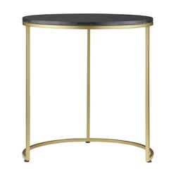 Набор из 2-х кофейных столиков Hans, Ø40 см и Ø50 см, черный мрамор