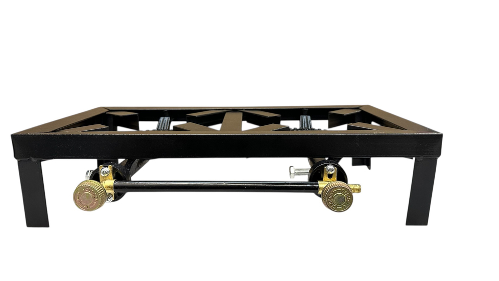 Плита газовая портативная двухкомфорочная чугунная "Умница" модель ПГЧ-22Р-6кВт-2,6/3кПа