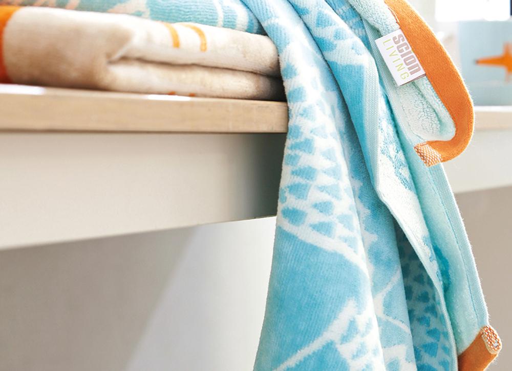 Полотенце 50х90 Blanc des Vosges Spike Turquoise