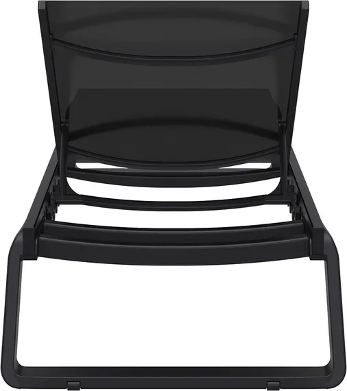 Шезлонг алюминиевый Tropic, черный