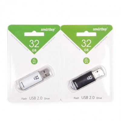Флеш-накопитель 32 Gb Smartbuy V-cut Серебристый
