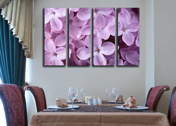 Модульная картина "Сиреневая сирень"