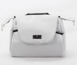 Детская коляска Adamex Bibione 2 в 1 BI-PS76 (БЕЛАЯ РОГОЖКА+БЕЛ.КОЖА)