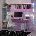 Игровой стол - IKEA UTESPELARE, с эффектом ясеня/серый, 160х80, УТЕСПЕЛАРЕ ИКЕА  ИКЕА