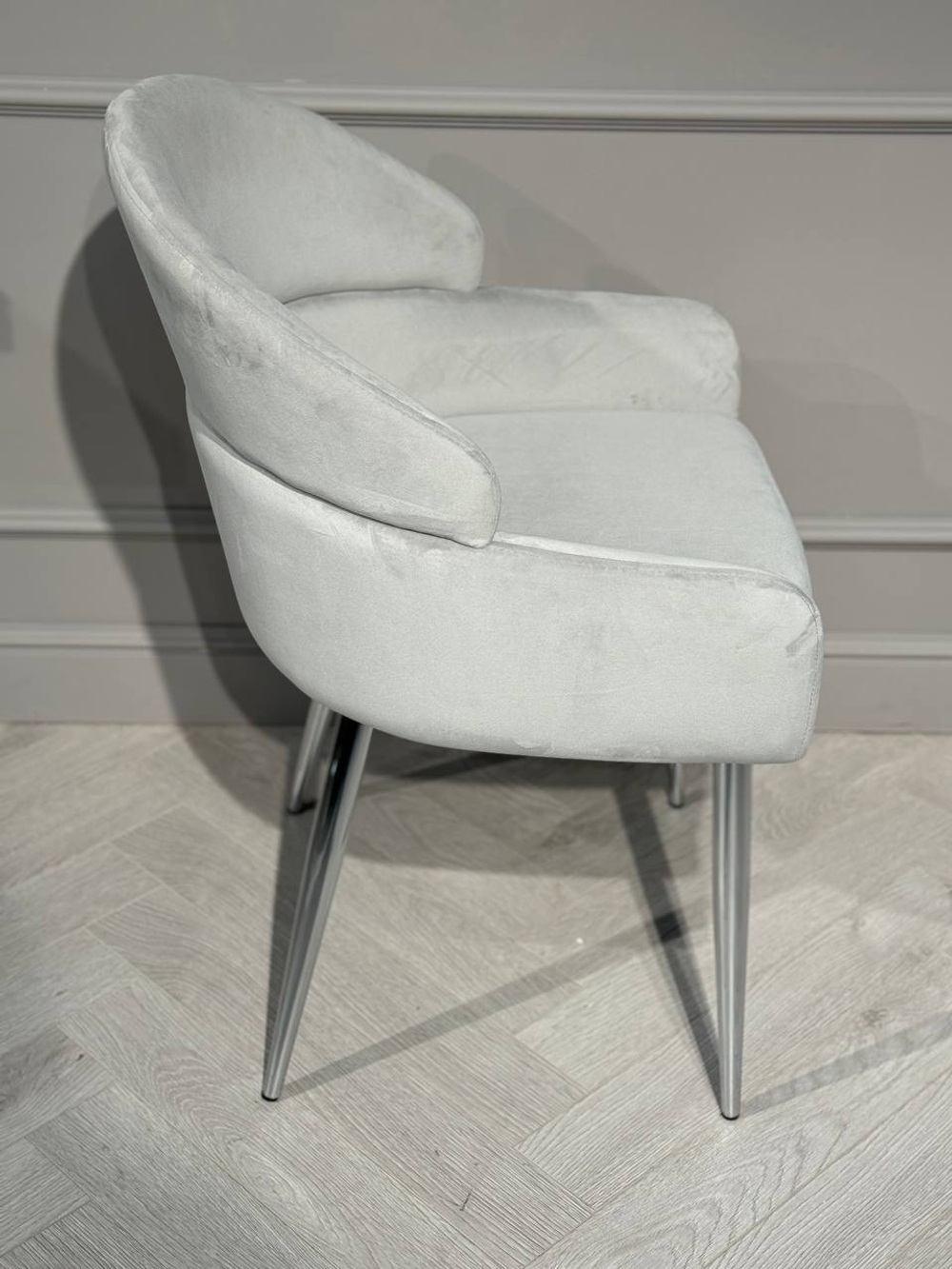 Стул обеденный Ist Casa Берклей, серый, хром