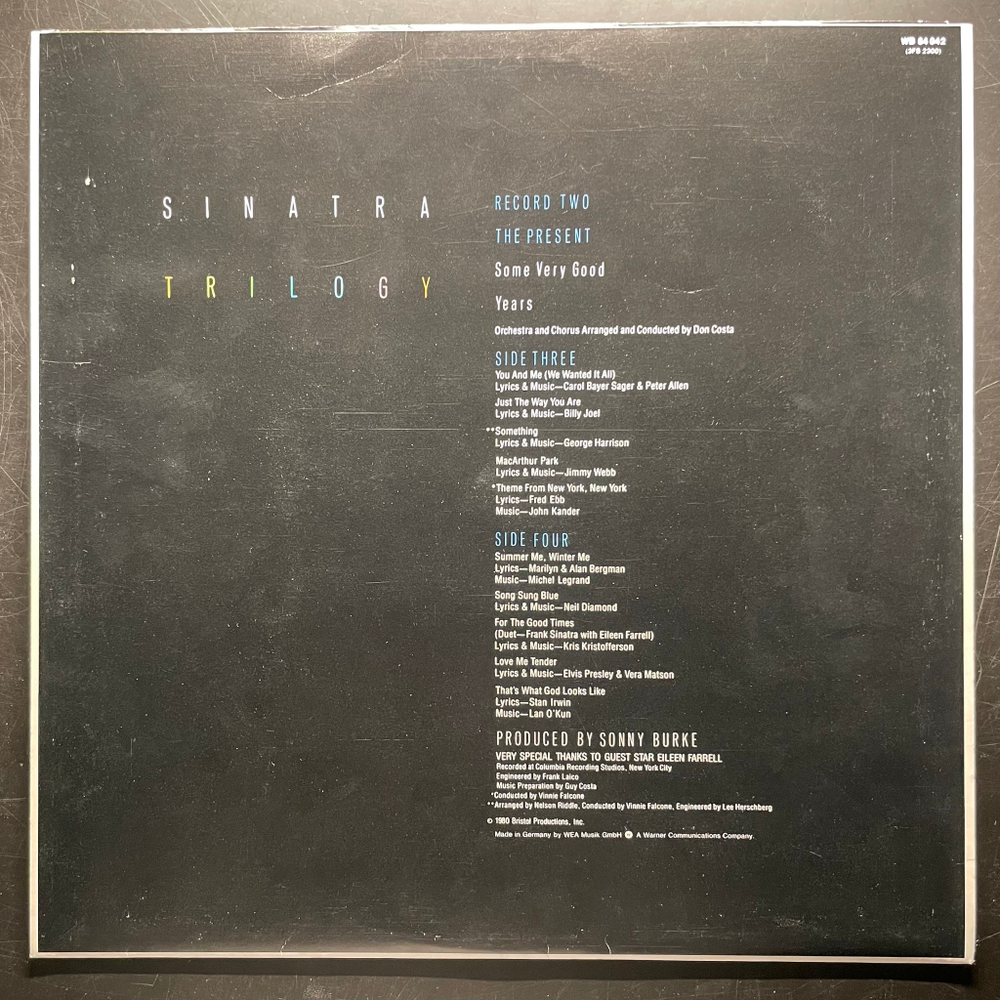 Frank Sinatra ‎– Trilogy: Past, Present & Future 3LP (Германия 1980г.)