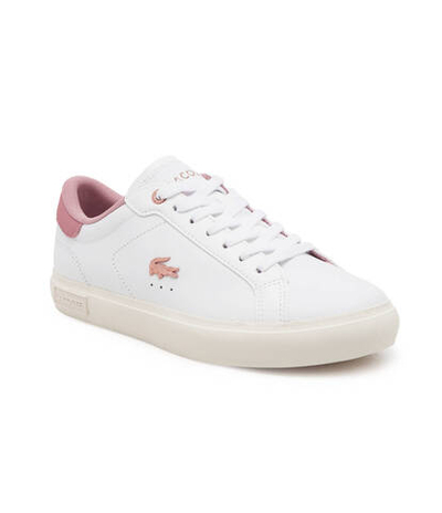 Кожаные кроссовки Lacoste - белый(747SFA0081)