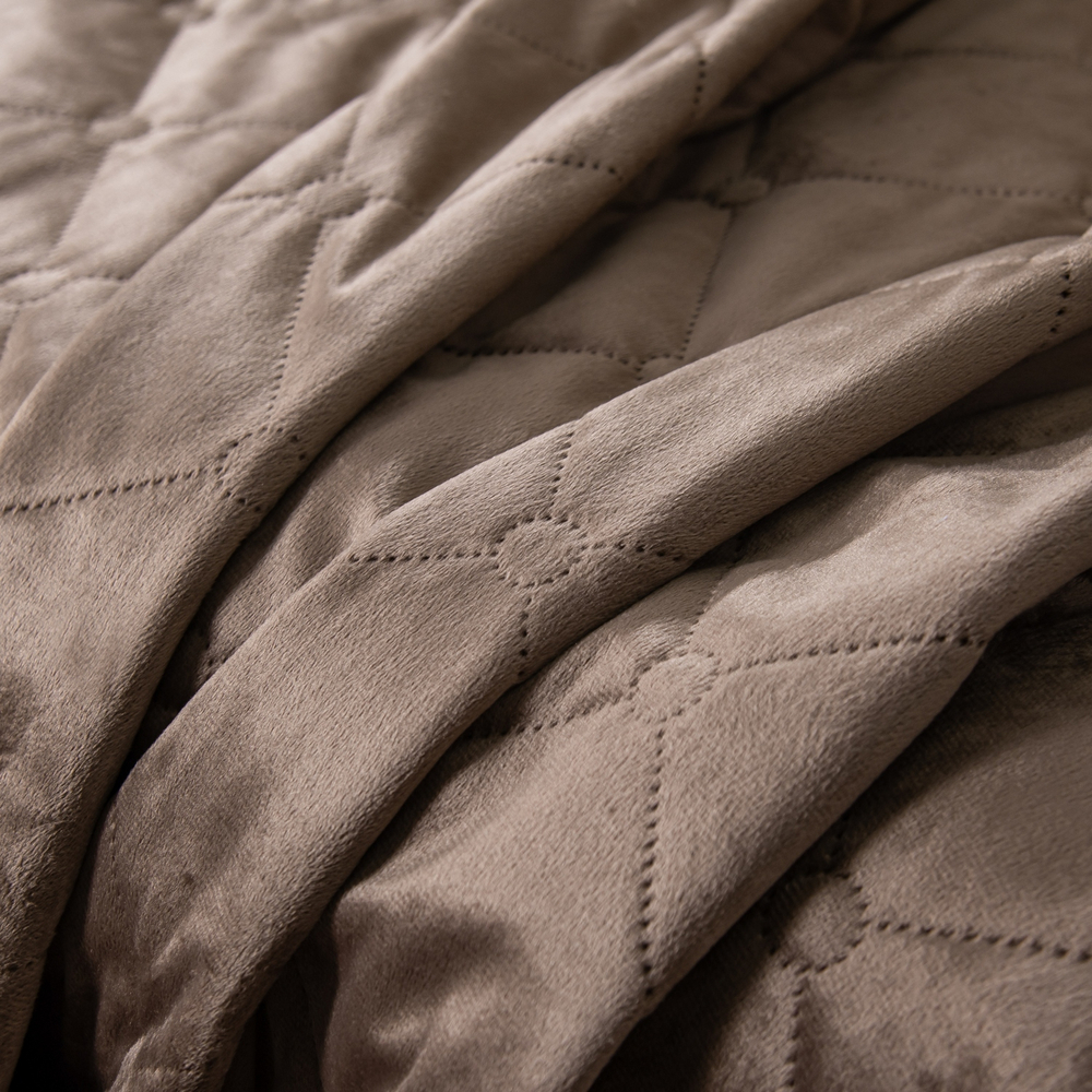 Велюровое покрывало ромб OVF041