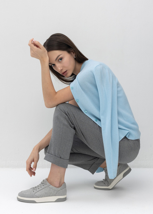 Брюки из шерсти и вискозы