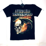 Футболка тайланд Avenged sevenfold Лого на лбу A7X черепа (XS)