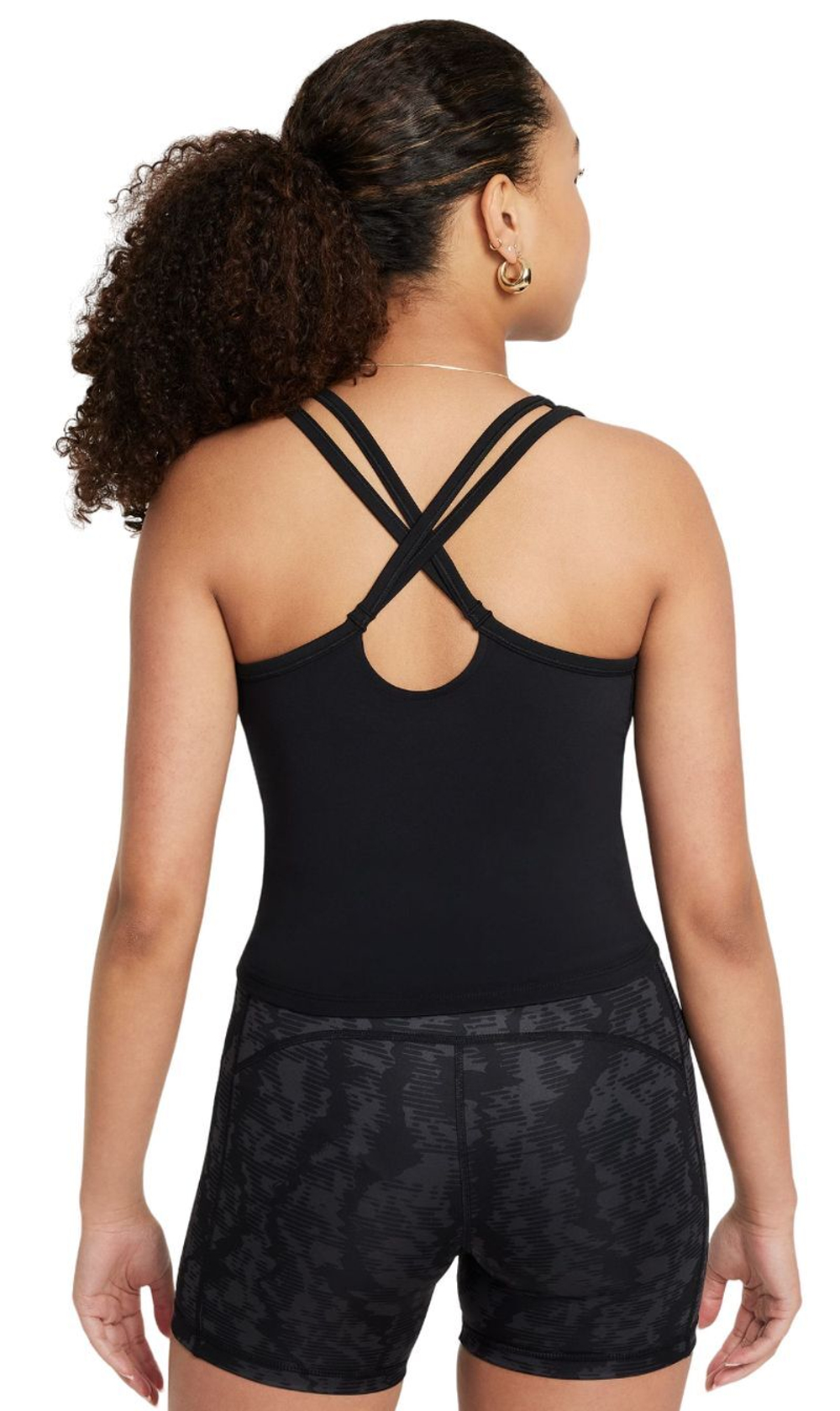 Футболка для девочки теннисная Nike Kids Dri-Fit One Fitted Tank Top - черный