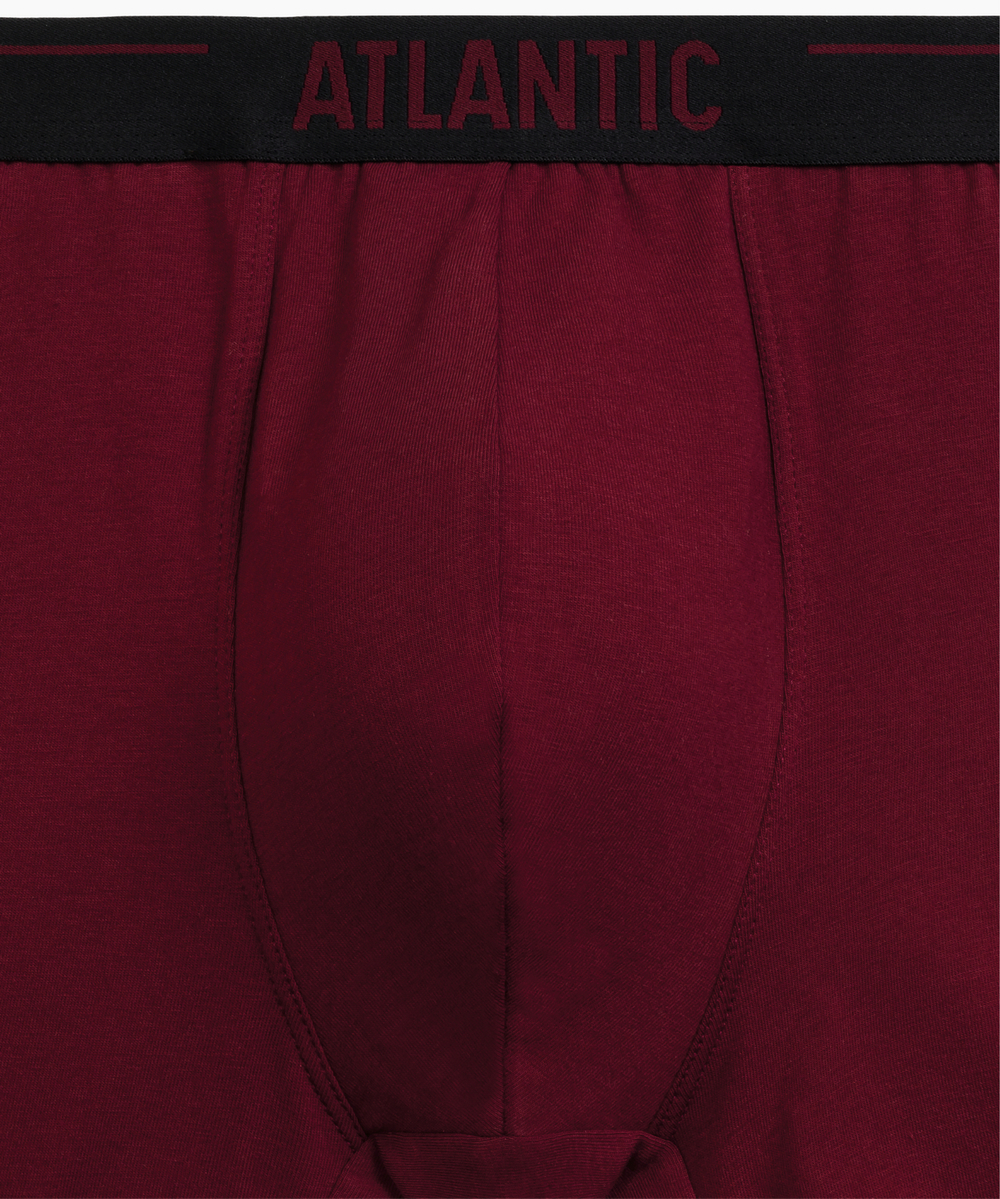Мужские трусы шорты Atlantic, набор из 5 шт., хлопок, коричневые + графитовые + чёрные + фиолетово-серые + каберне, 5SMH-004