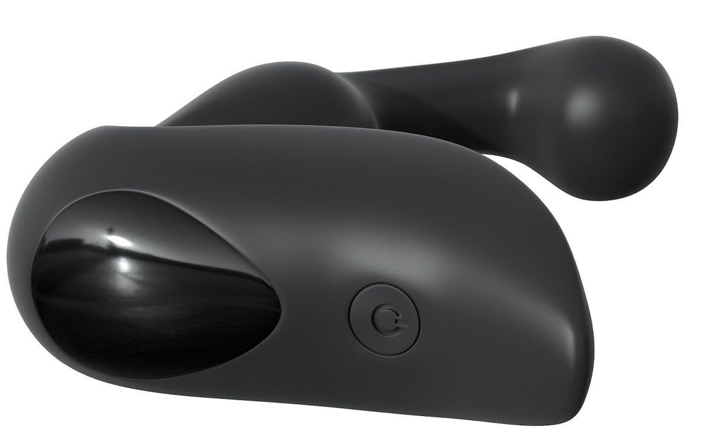 Черный вибромассажер простаты с пультом ДУ Control P-Spot Pro (Цвет: черный)