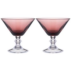 НАБОР БОКАЛОВ ДЛЯ МАРТИНИ ИЗ 2 ШТ "MIRAGE" PURPLE 280 МЛ