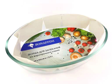 ФОРМА ДЛЯ ЗАПЕКАНИЯ 35 х 24,5 х6,5 см / 3,2 л.ТМ "Bonaffini"