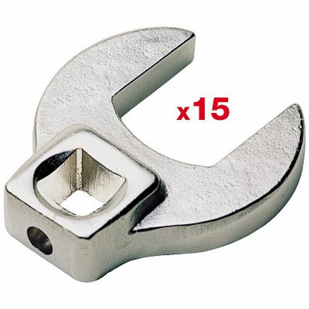 257 3/8 SE15 Набор из 15-ти головок рожковых ключей "воронья лапка" 8-24 мм, USAG (Италия)