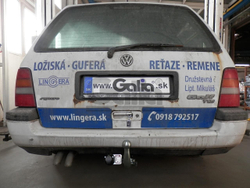 Оцинкованный фаркоп на Volkswagen Golf III универсал 1993-1999 (без электрики), Galia V010A