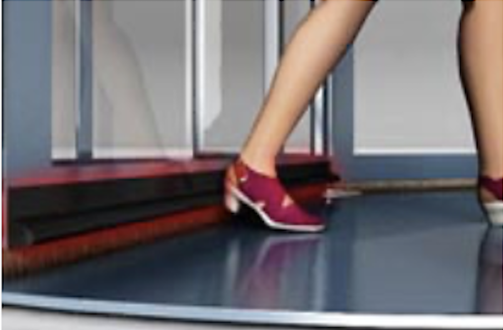 Горизонтальный бампер безопасности (NC) для карусельных дверей