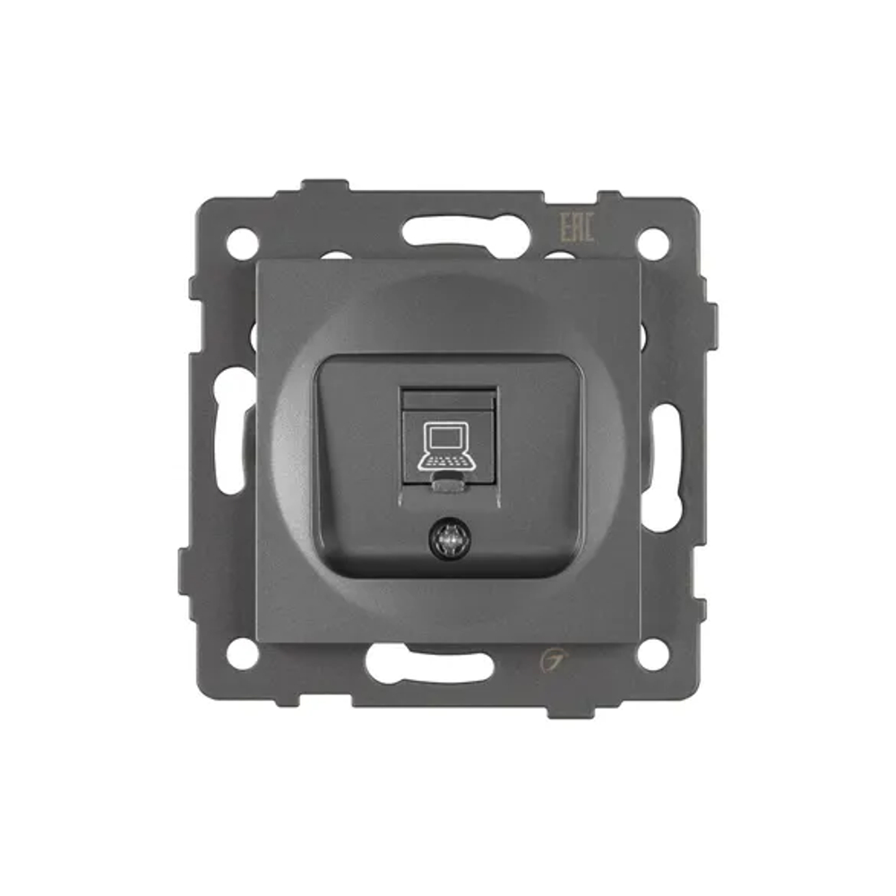 Механизм компьютерной розетки SCT-MPC1-PL-GR-V (RJ-45, CAT6) (Arlight, -) 049848