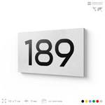 Номер на дверь 189, табличка на дверь для офиса, квартиры, кабинета, аудитории, склада, белая 120х70 мм, Айдентика Технолоджи