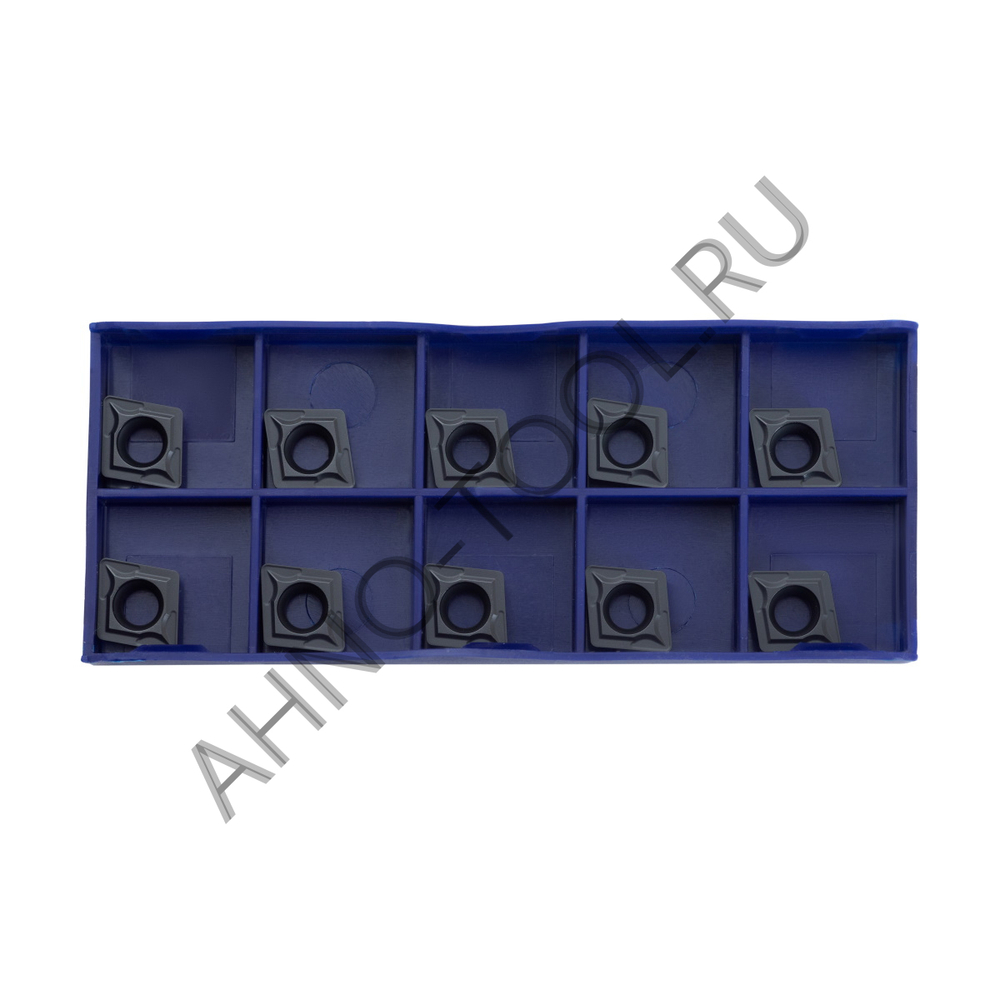 Пластина твердосплавная ISO CCMT09T308-UMA ACP20B AHNO по стали, получистовая