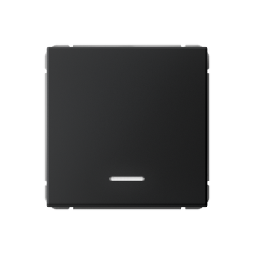 Выключатель кнопочный 1-кл. ArtGallery 10А с подсветкой механизм карбон SE GAL001016