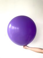 S шар гигант 24"/60 см, пастель сиреневый (БГ-90)